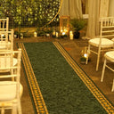 Cheops Vert coureur de tapis de mariage - Sélectionner la longueur : 30cm / Sélectionner la largeur: 100cm