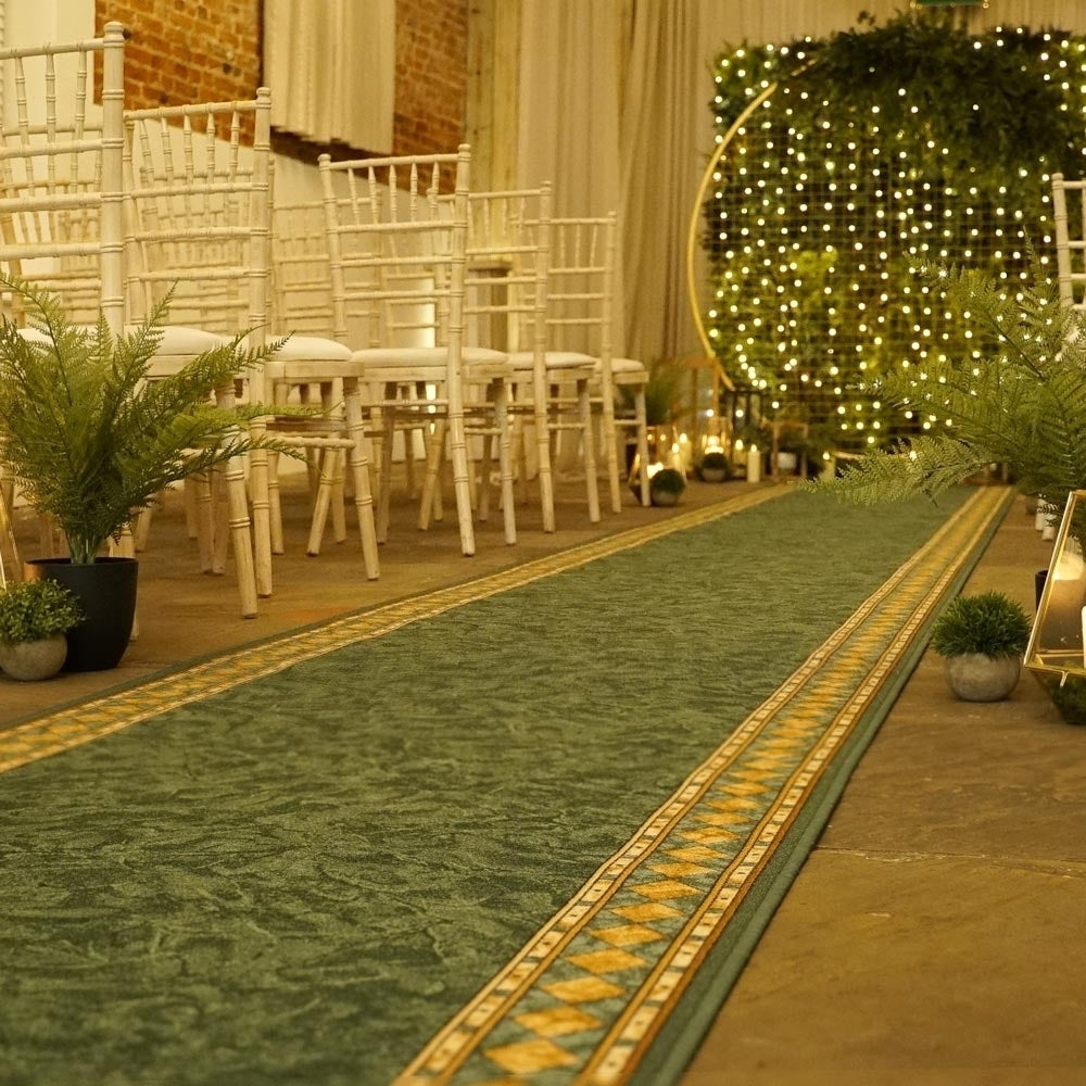 Cheops Green Wedding Aisle Runner