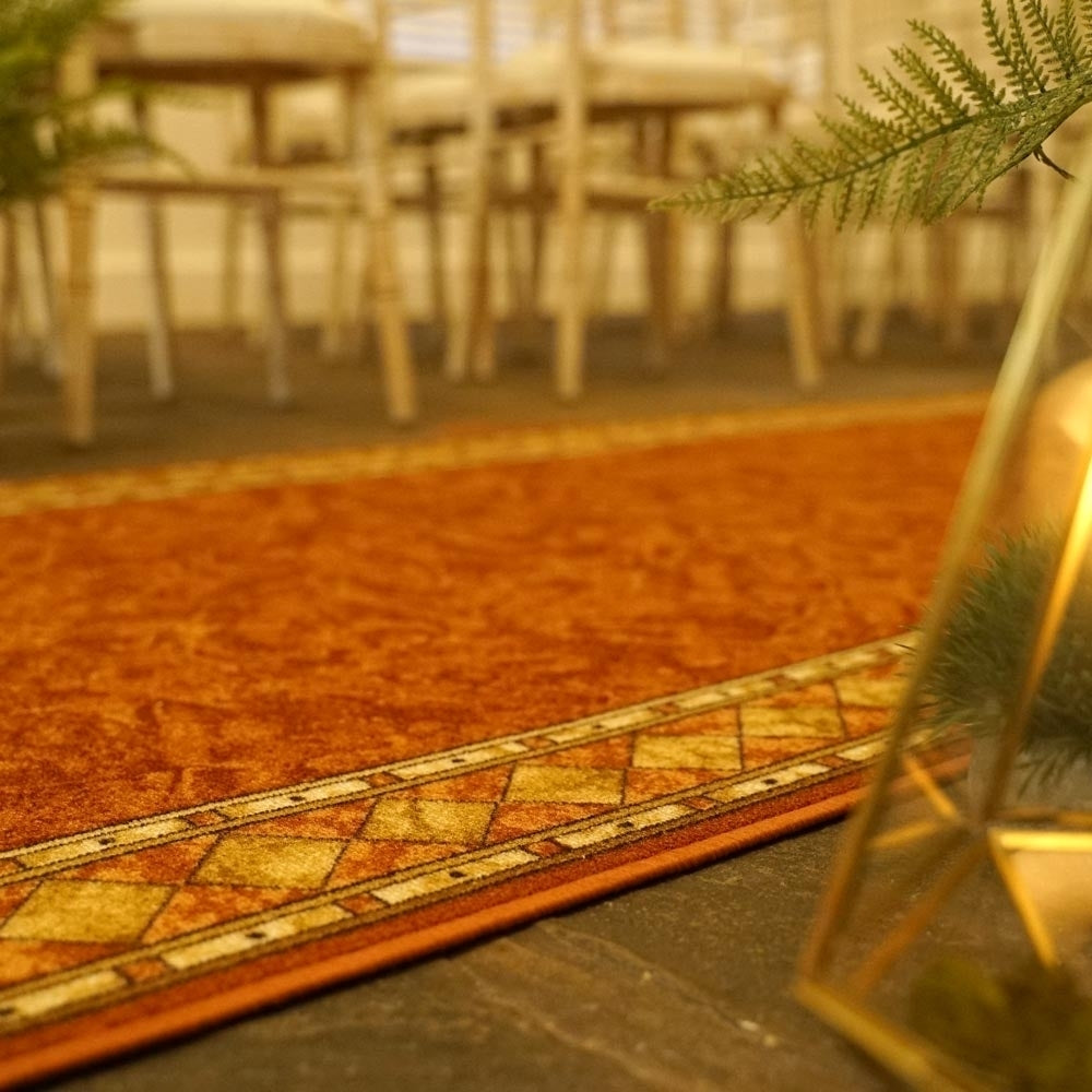 Cheops Terracotta Wedding Aisle Runner