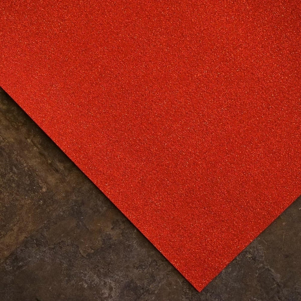 Eliza Glitter Rosso Wedding Aisle Runner