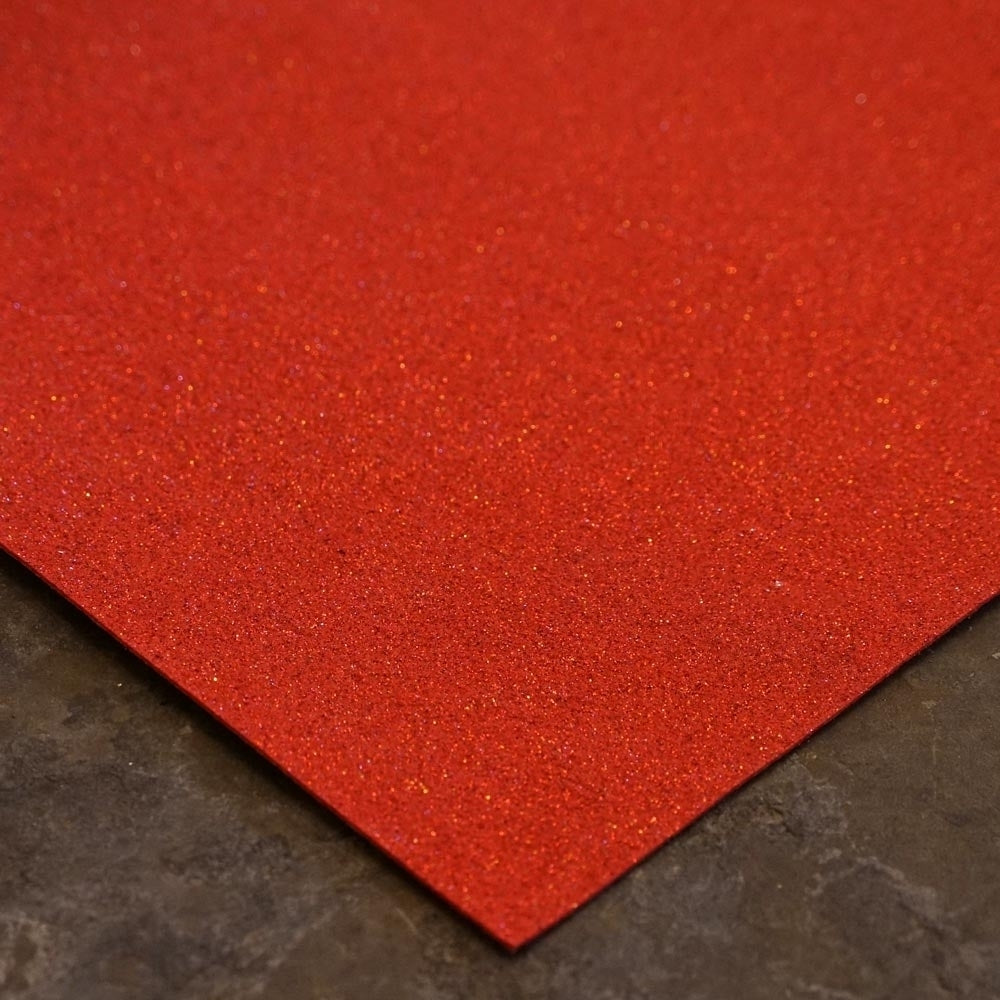 Eliza Glitter Rosso Wedding Aisle Runner