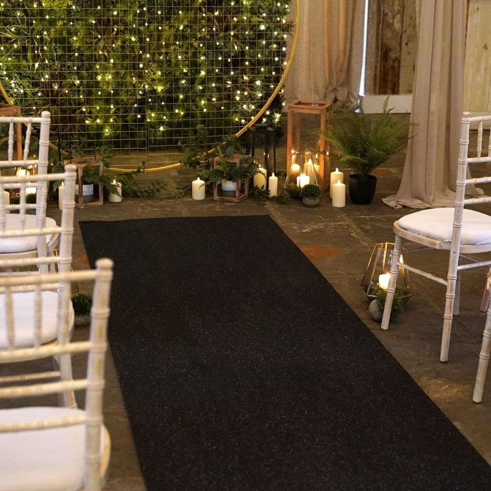 Eliza Glitz Schwarzer Hochzeitsläufer