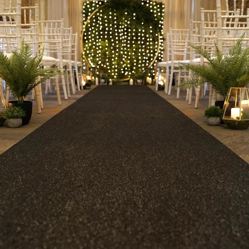 Eliza Glitz Schwarzer Hochzeitsläufer