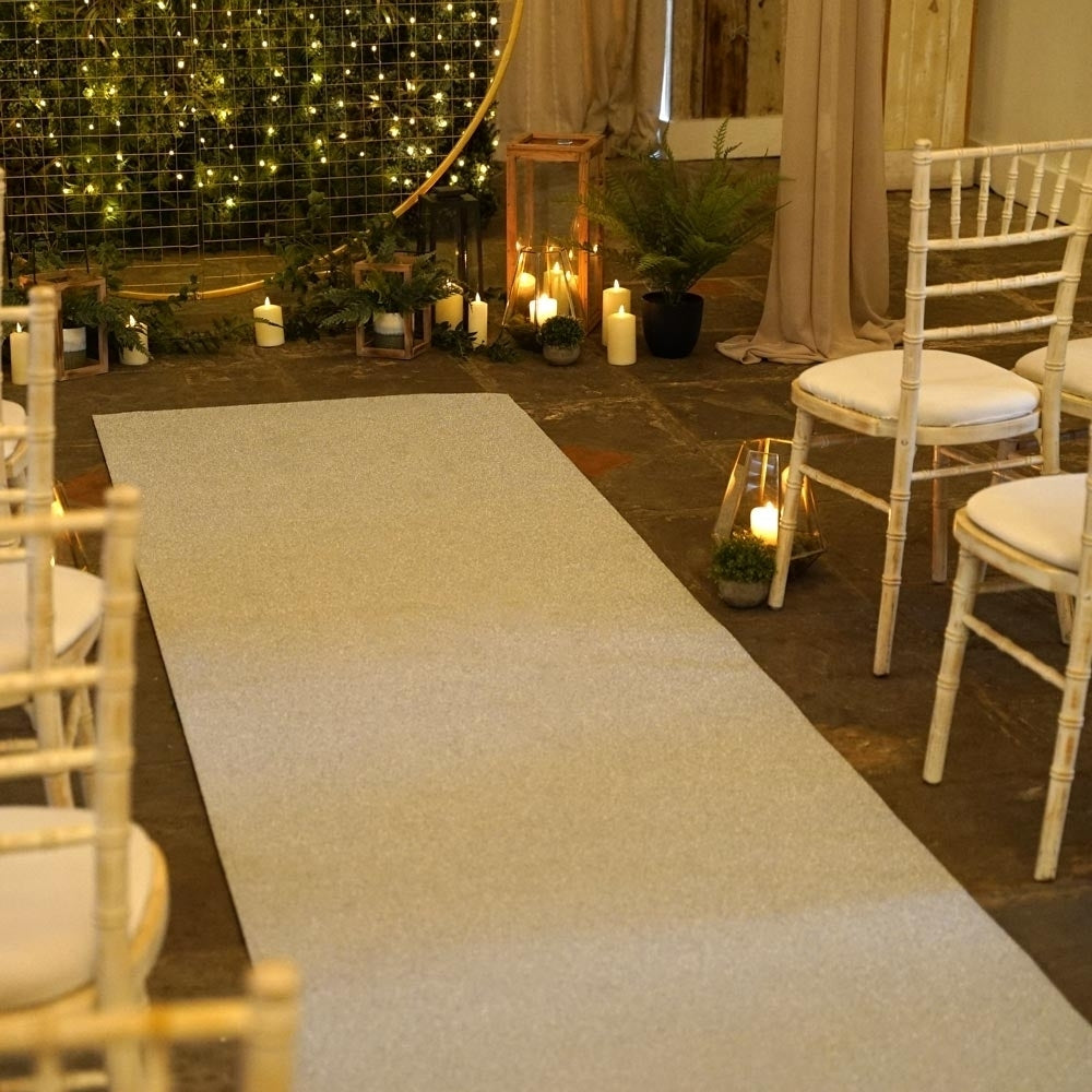 Eliza Glitz Silberner Hochzeitsläufer