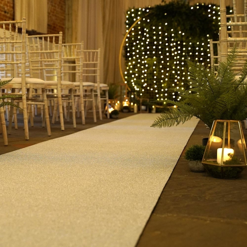Eliza Glitz Silberner Hochzeitsläufer