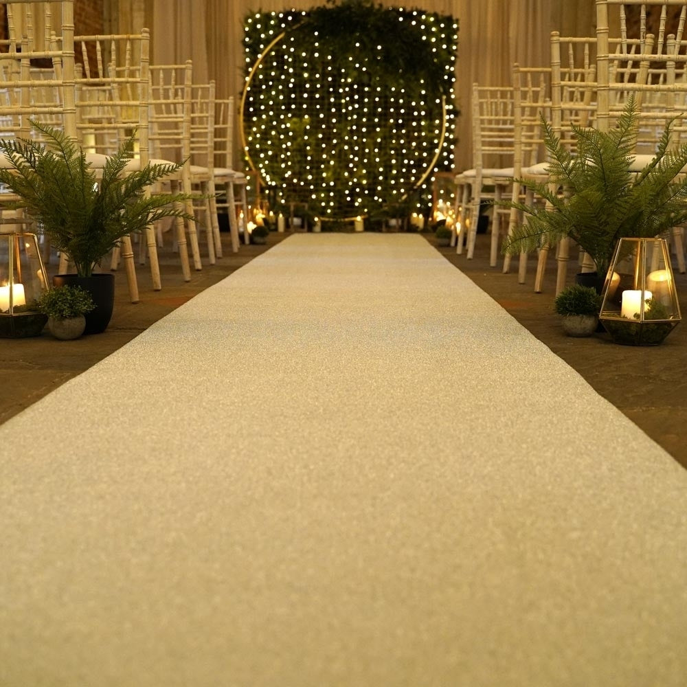 Eliza Glitz Silberner Hochzeitsläufer