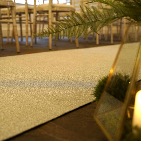 Eliza Glitz Silberner Hochzeitsläufer