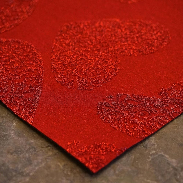 Herz-Glitzer roter Hochzeitsläufer