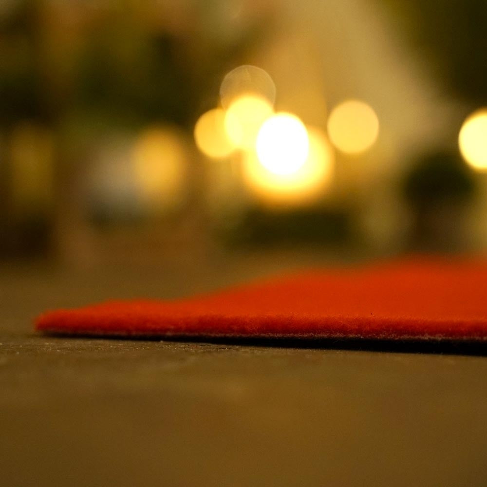 Plain Indoor/Outdoor Rouge coureur de tapis de mariage