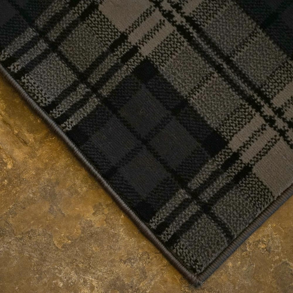 Tartan Black Wedding Aisle Runner