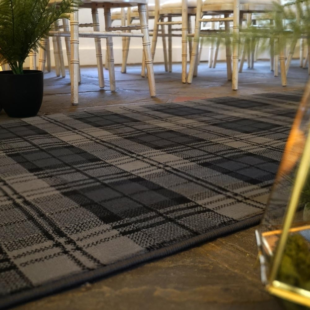 Tartan Black Wedding Aisle Runner