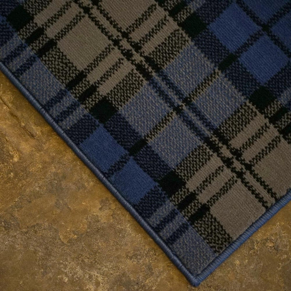 Tartan Blue Wedding Aisle Runner