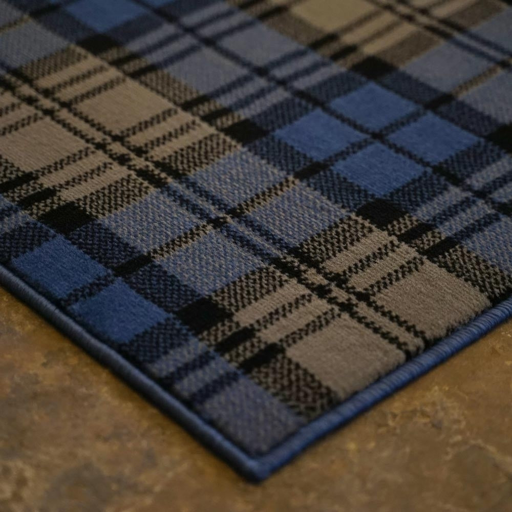 Tartan Blue Wedding Aisle Runner