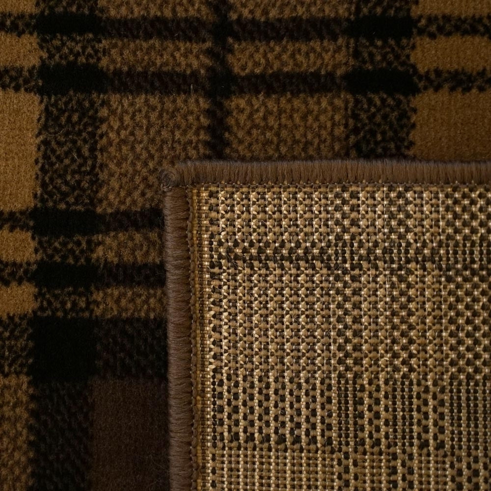 Tartan Marron coureur de tapis de mariage