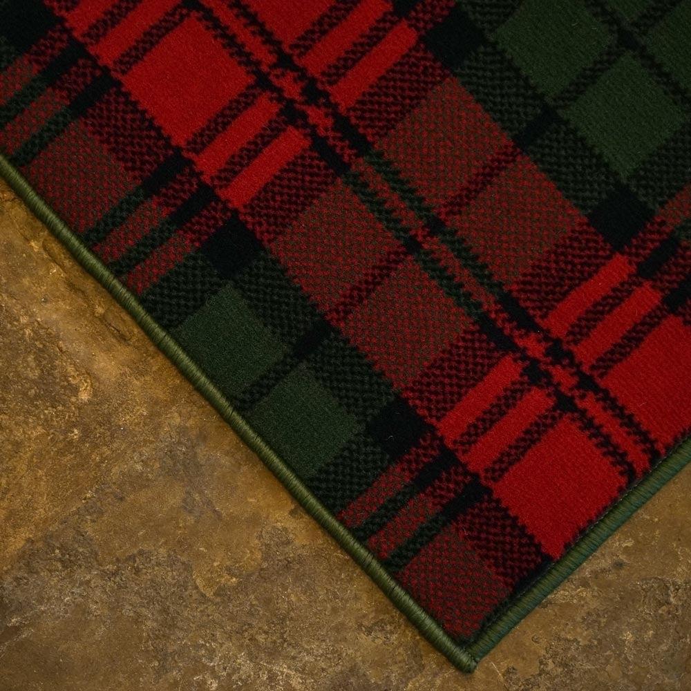 Tartan Red / Green Wedding Aisle Runner