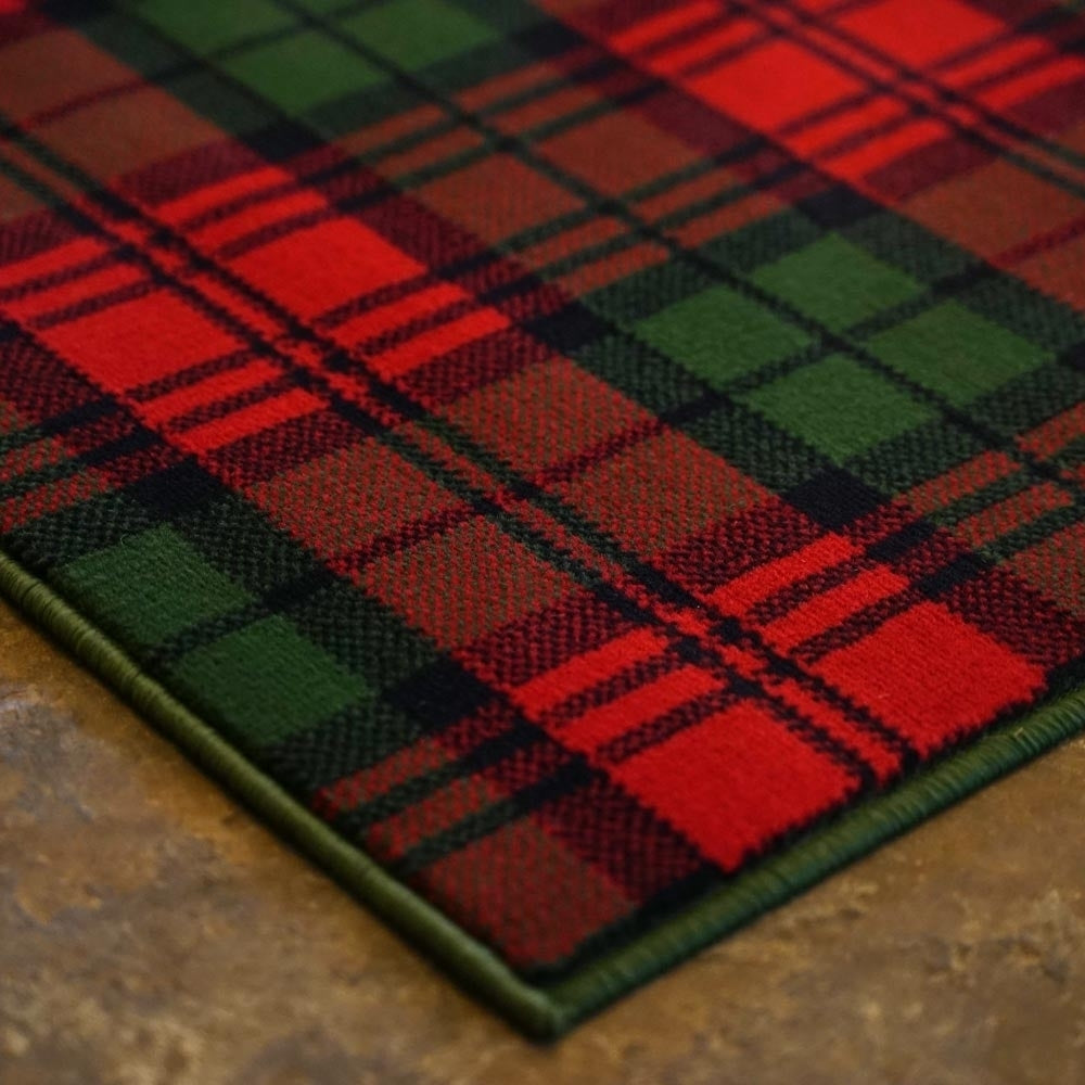 Tartan Red / Green Wedding Aisle Runner