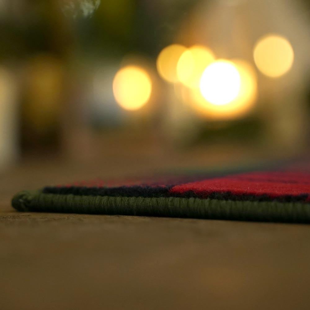 Tartan Red / Green Wedding Aisle Runner