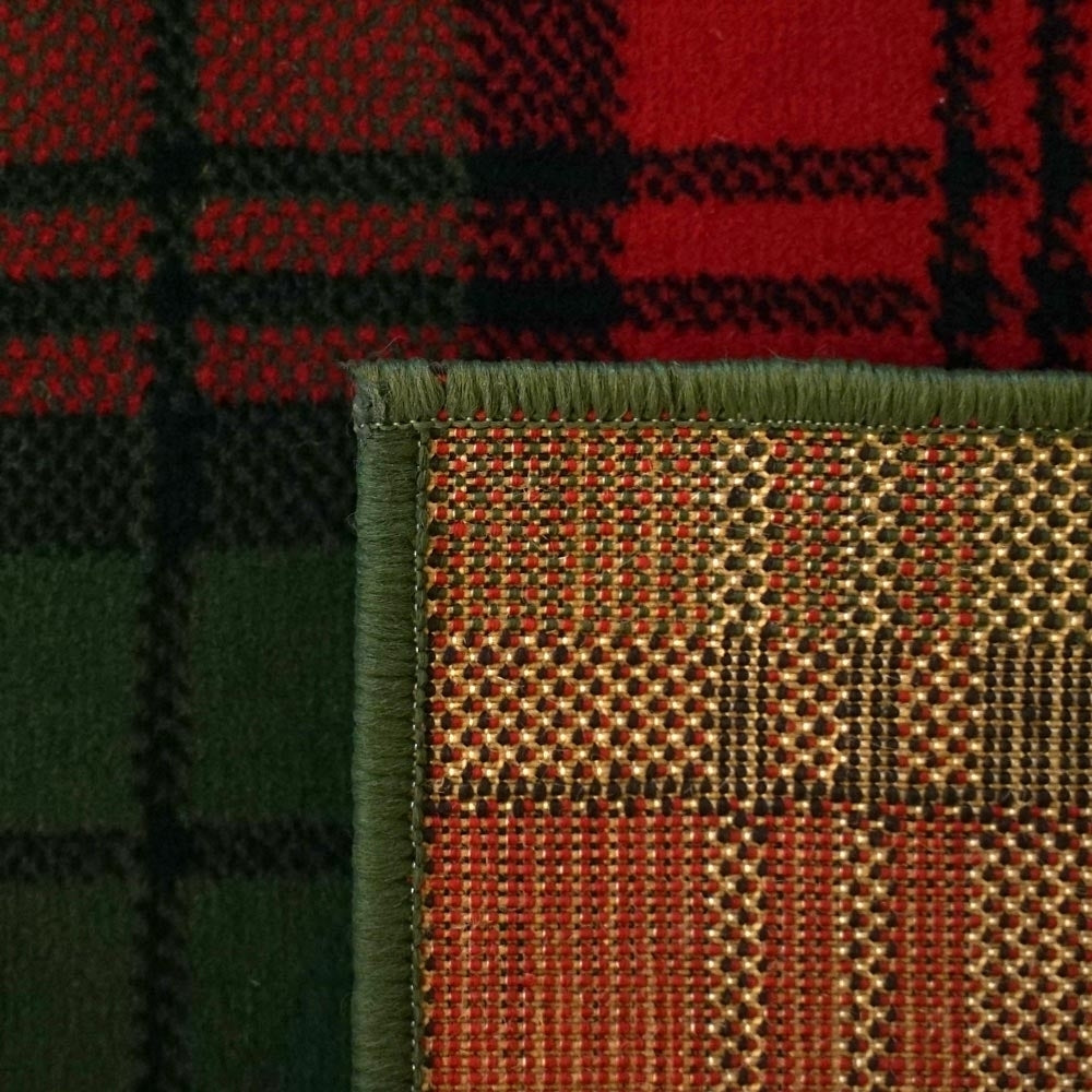 Tartan Red / Green Wedding Aisle Runner
