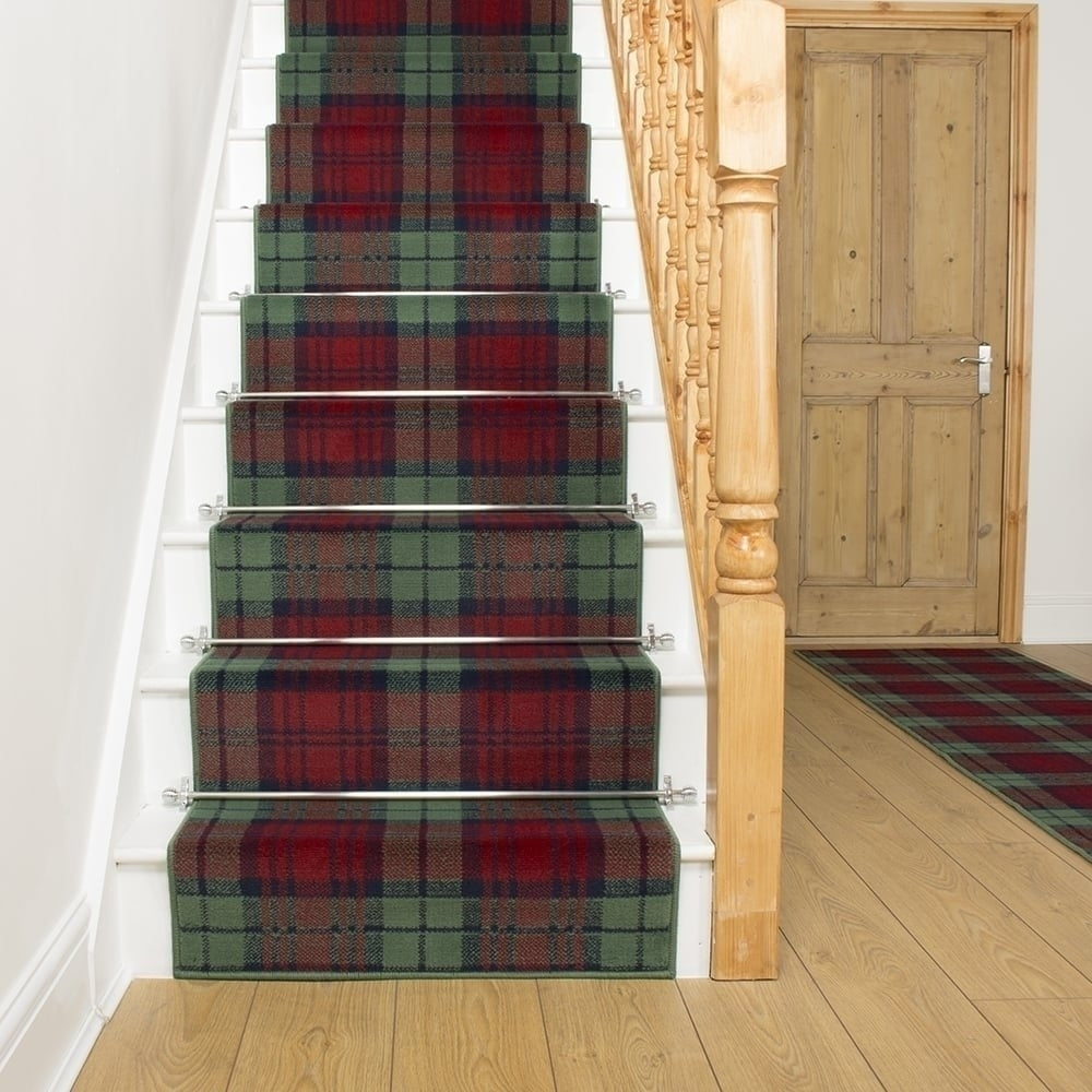 Tartan Red / Green Stair Runner