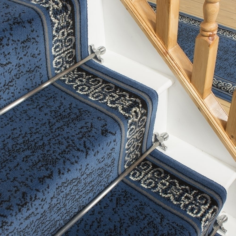 Tribal Blau Treppenläufer