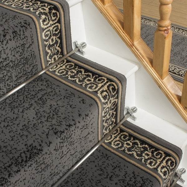 Tribal Grey Stair Runner