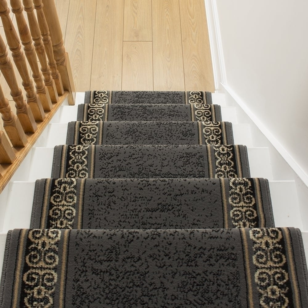 Tribal Grey Stair Runner