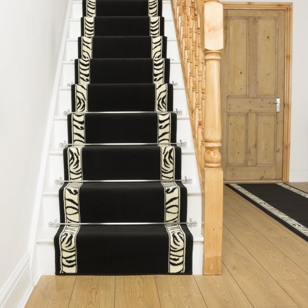 Runrug Zebra Border Stair Runner