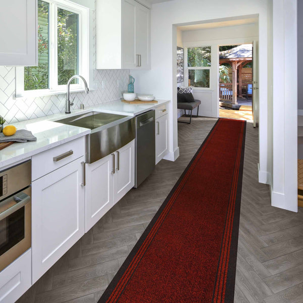 Inca Red Kitchen Carpet Runner