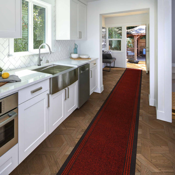 Inca Red Kitchen Carpet Runner