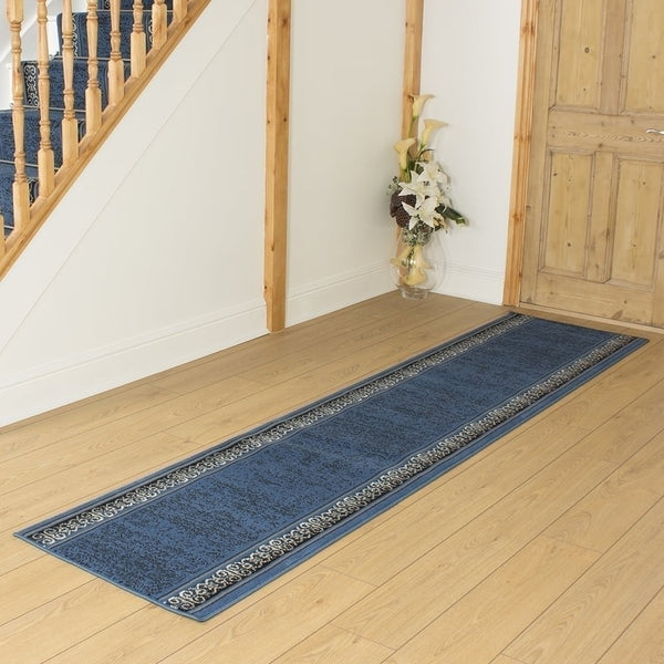 Tribal Bleu Tapis de couloir