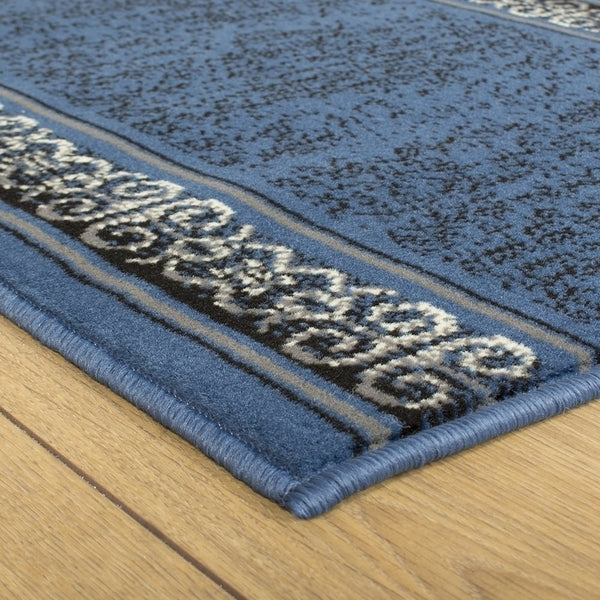 Tribal Bleu Tapis de couloir