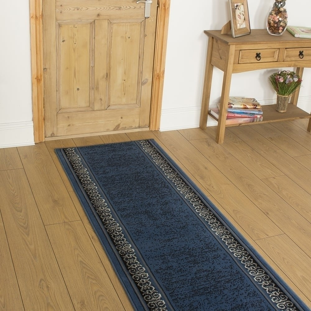 Tribal Bleu Tapis de couloir