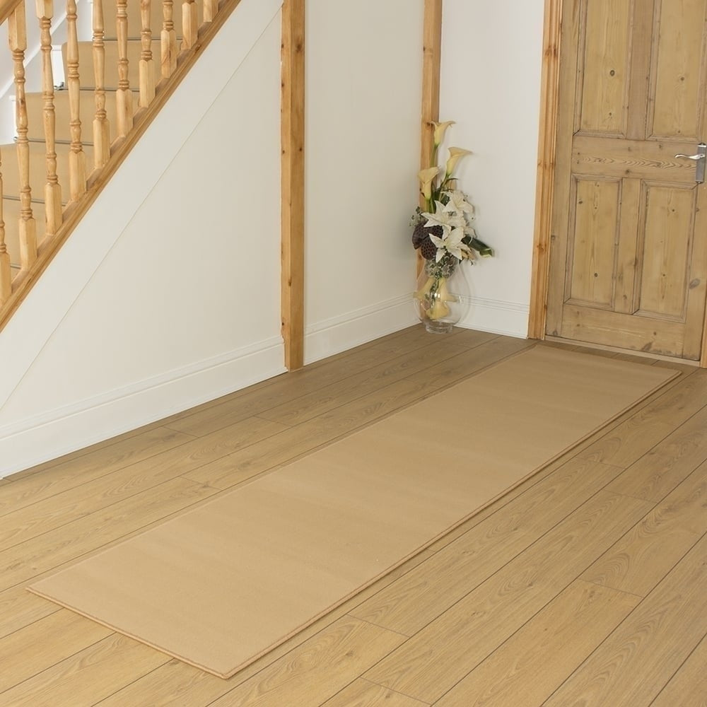 Plain Beige  Hall Runner