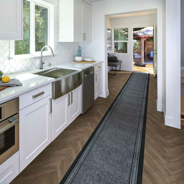 Inca Gray Kitchen Carpet Runner