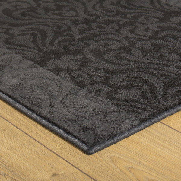 Baroque Gray  Rug Runner