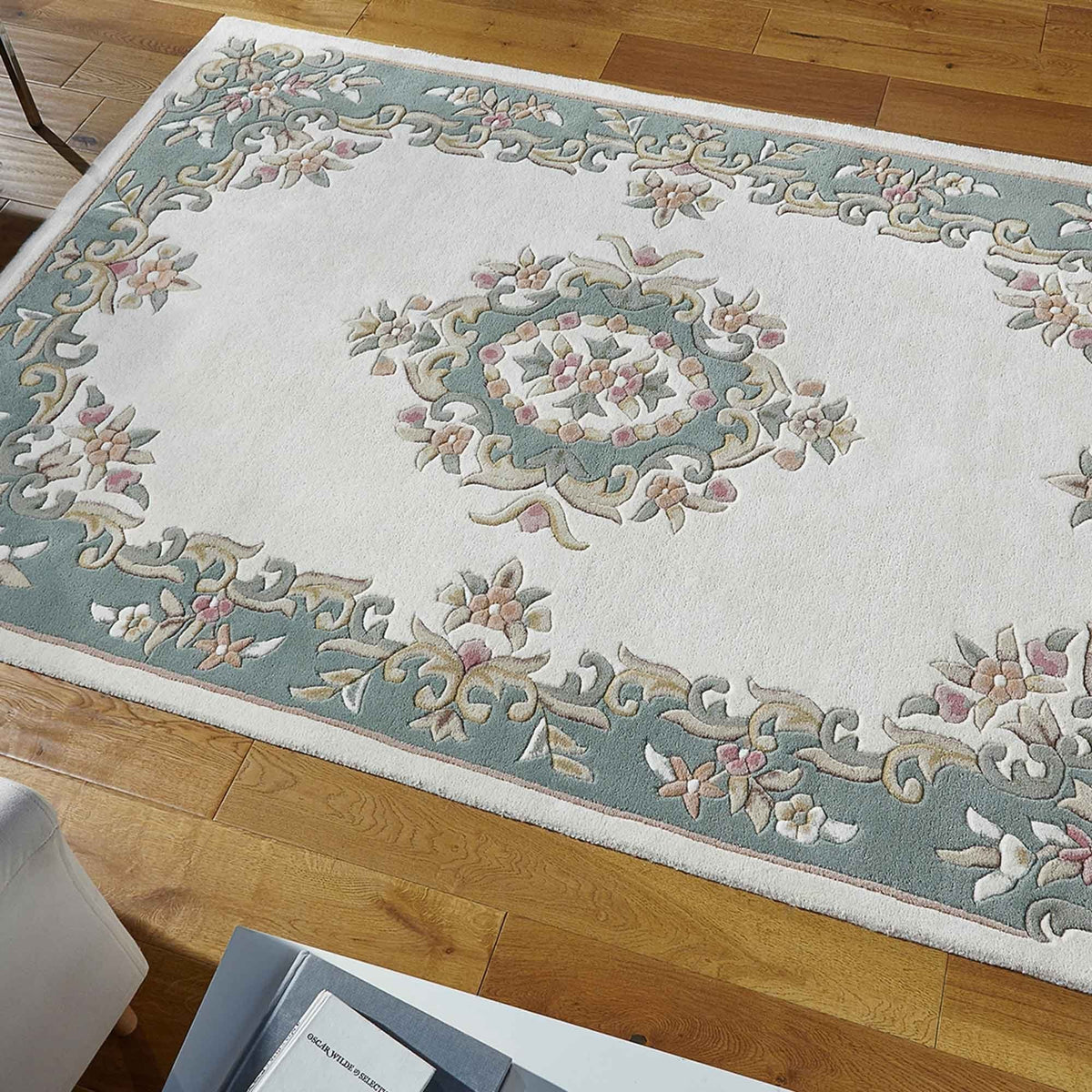 Royal Cream Green Rug