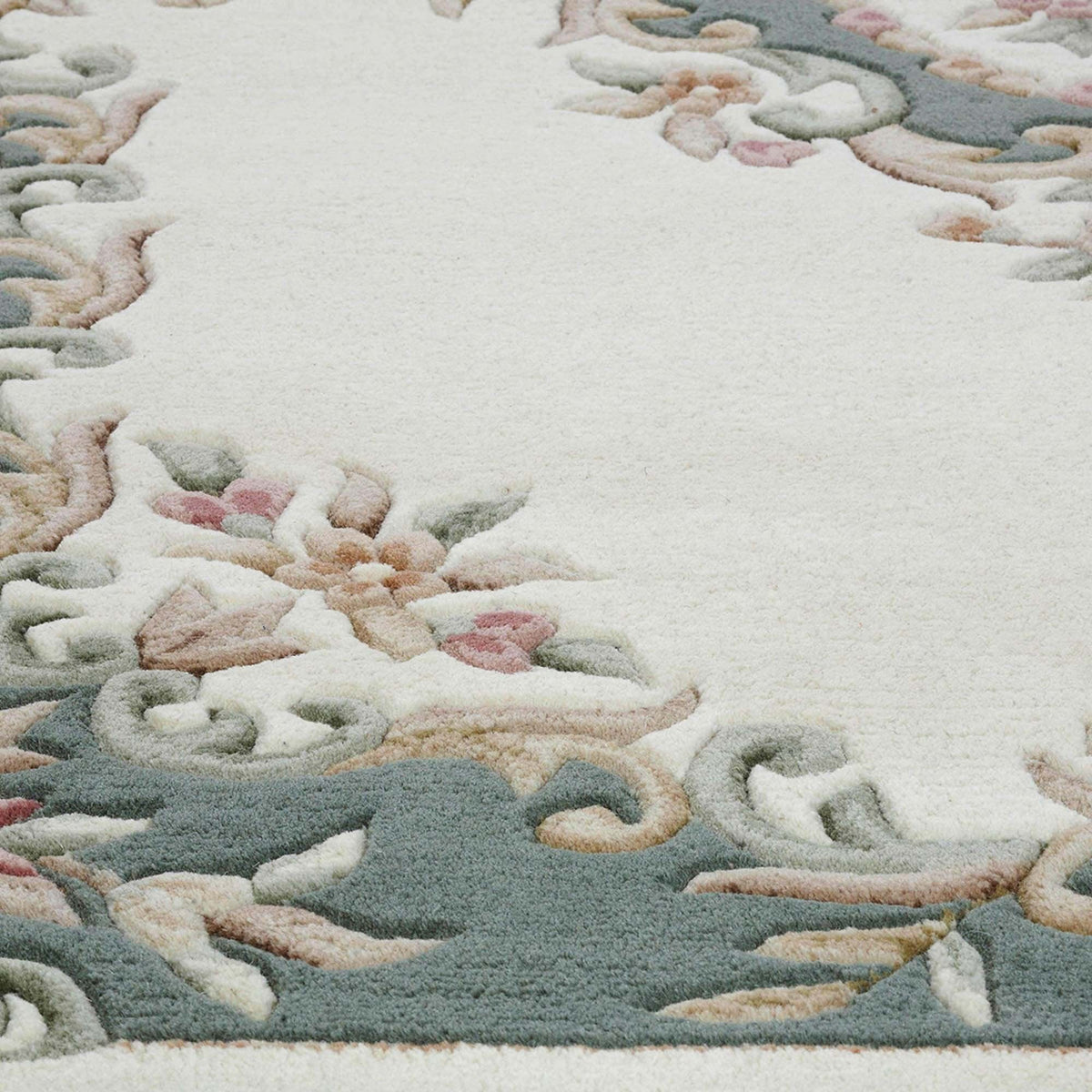 Royal Cream Green Rug