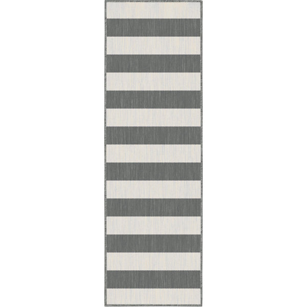 Long Island White/Grey  Hall Runner
