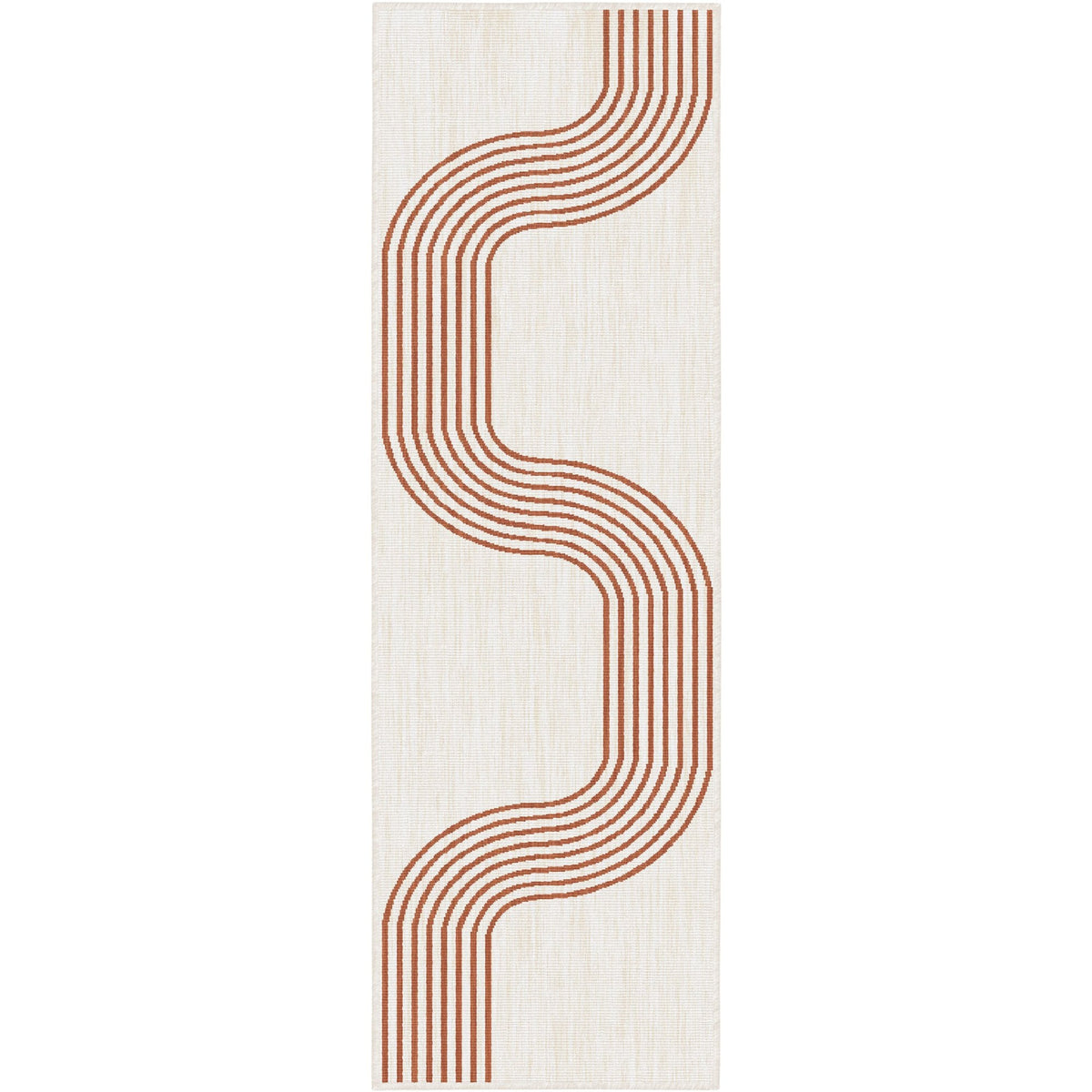 Tequila Sunrise Terracotta Indoor Outdoor Carpet Runner