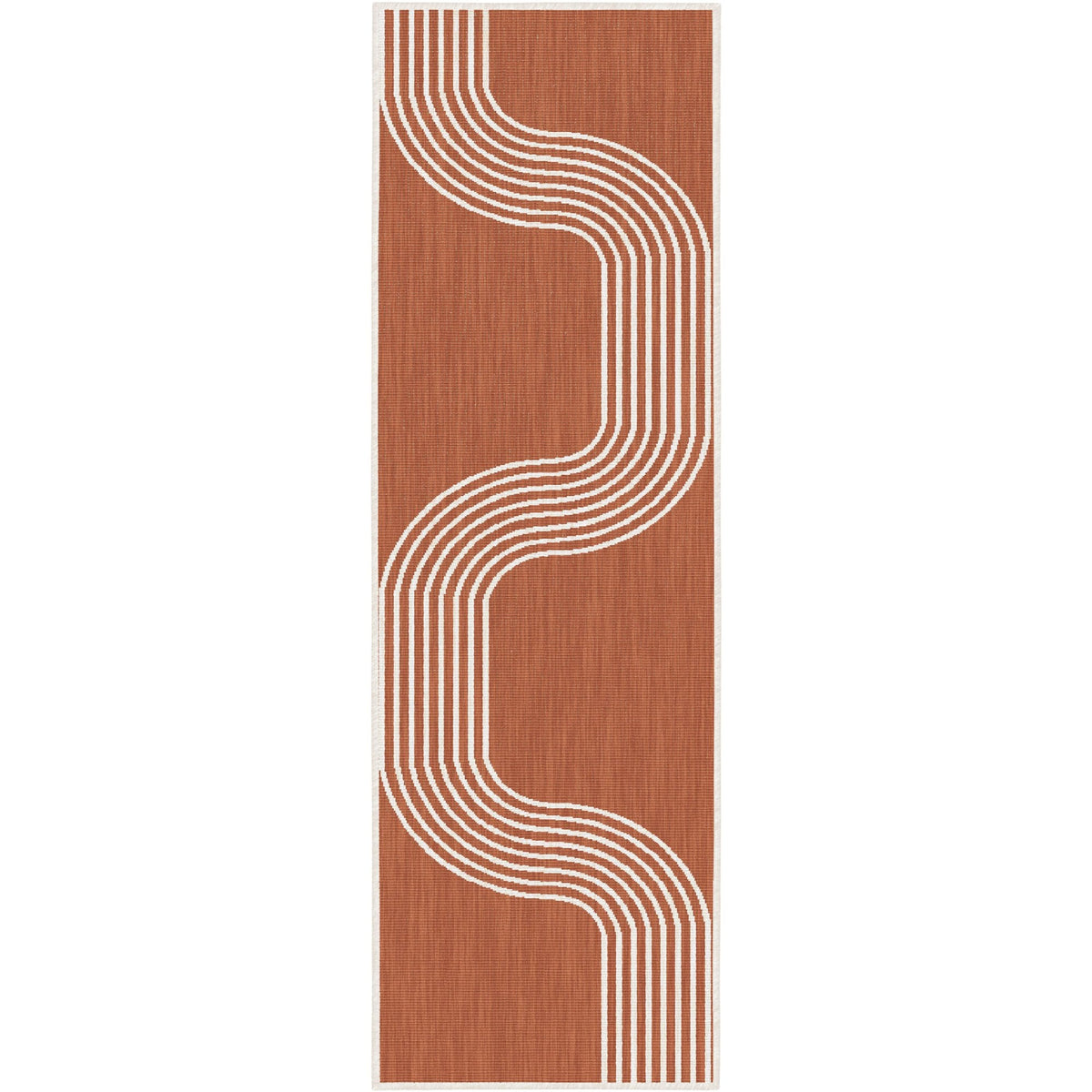 Tequila Sunrise Terracotta Indoor Outdoor Carpet Runner