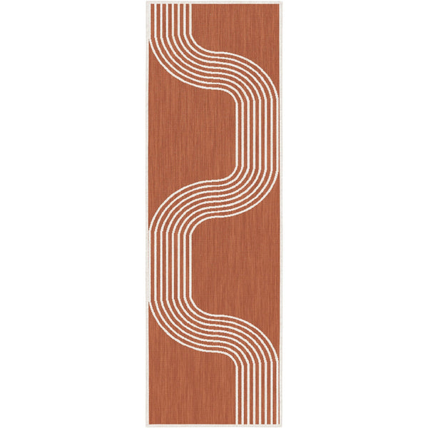Tequila Sunrise Terracotta Indoor Outdoor Carpet Runner