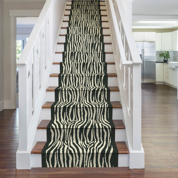 Savannah Black Stair Runner