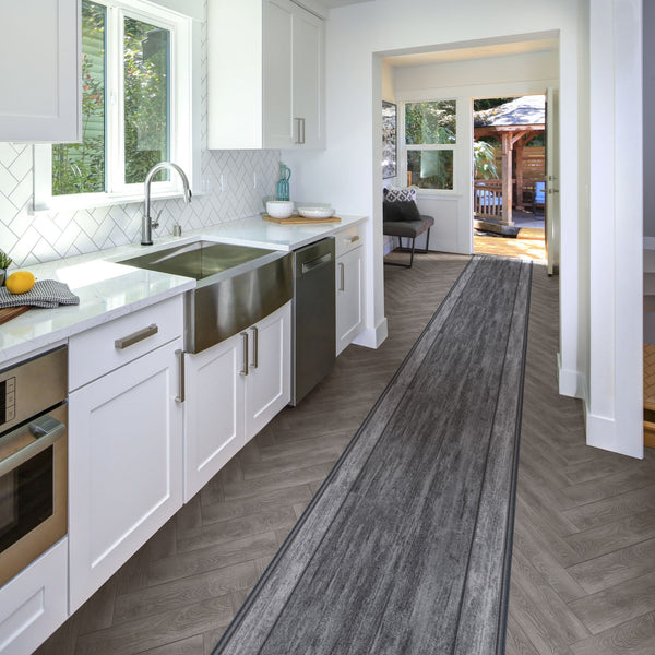 Rama Graphite Kitchen Carpet Runner