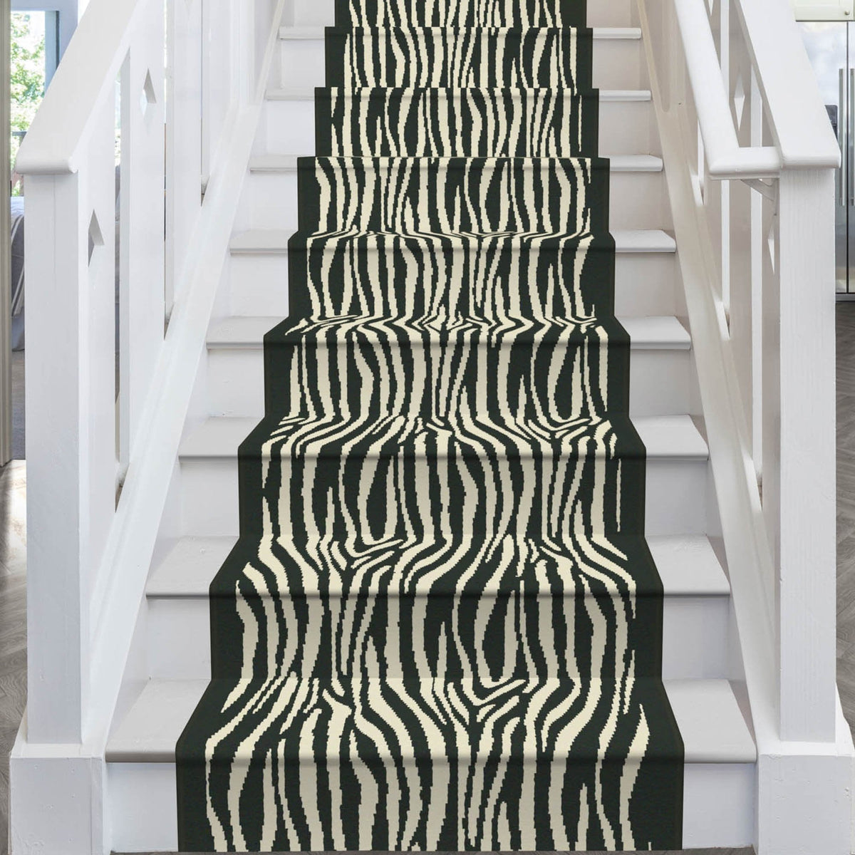 Savannah Black Stair Runner
