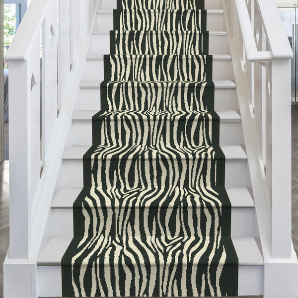 Savannah Black Stair Runner