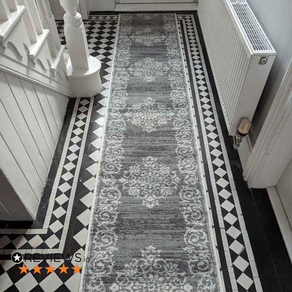 Bayeux Grey  Hall Runner