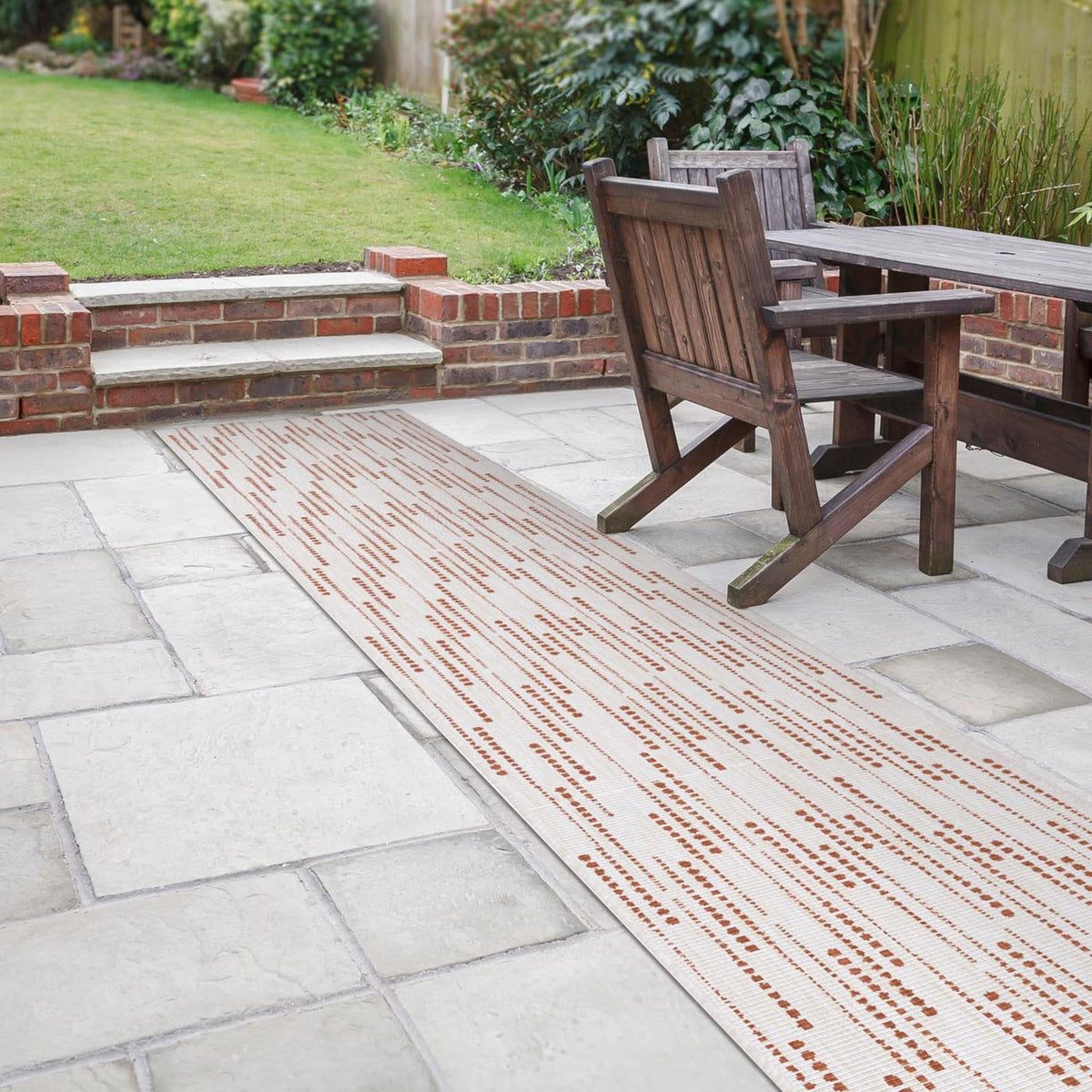 Aperol Spritz Terracotta Indoor Outdoor Carpet Runner