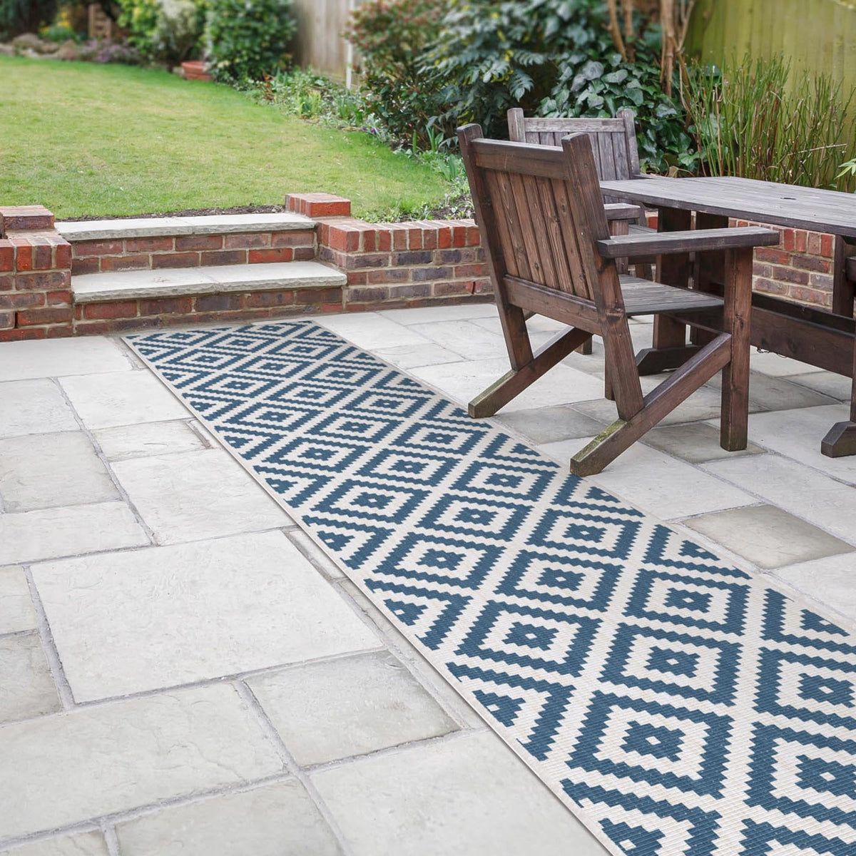 Blue Lagoon Indoor Outdoor Carpet Runner