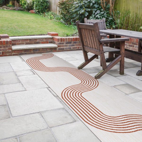 Tequila Sunrise Terracotta Indoor Outdoor Carpet Runner