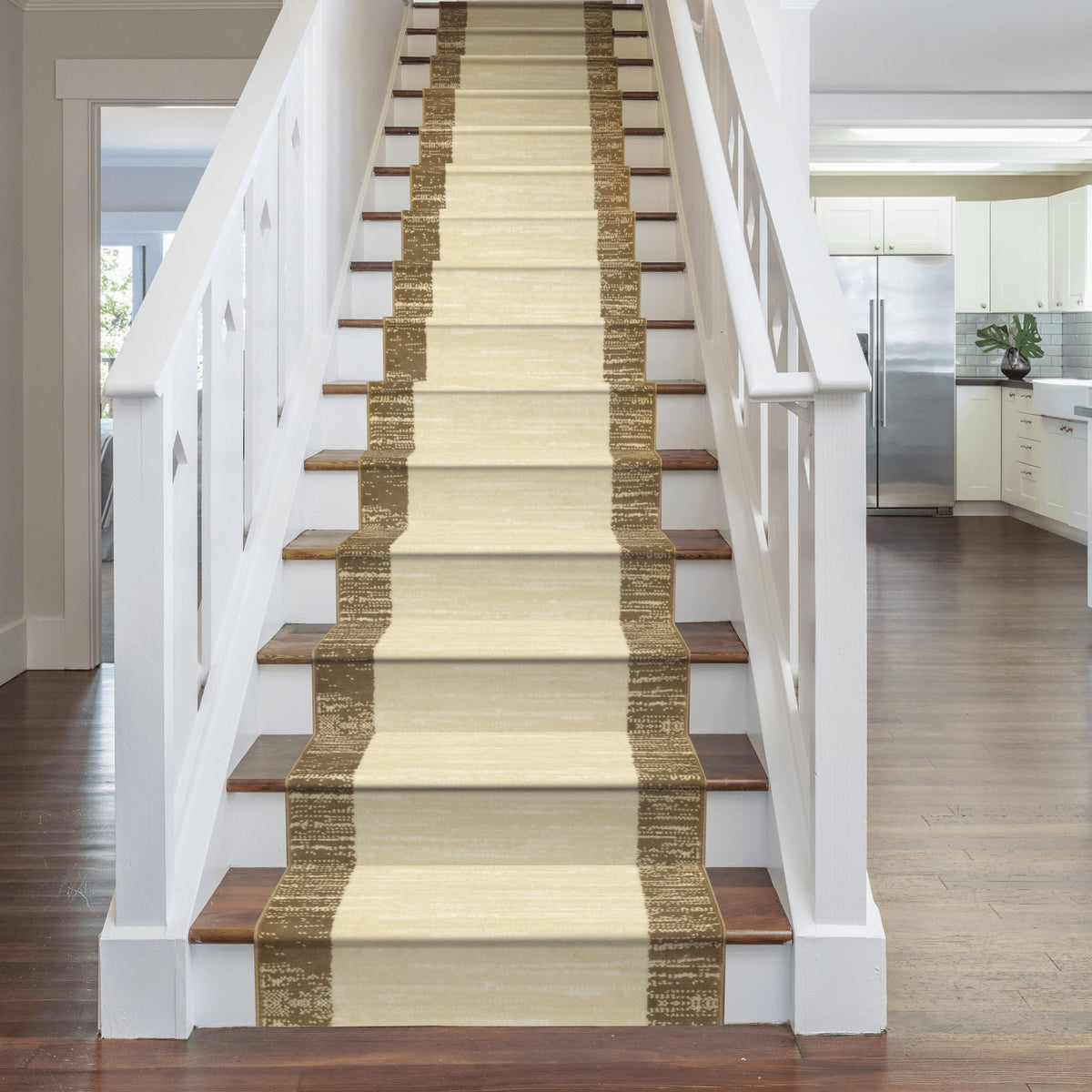 Morning Mist Beige Stair Runner